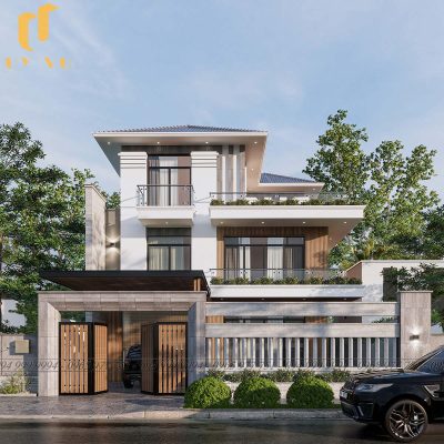 Phối cảnh mặt tiền nhà anh Phước
