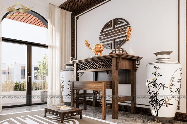 Nhà anh Hà - Phối cảnh phòng thờ
