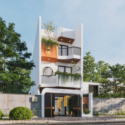 Mẫu nhà phố T'House 3 tầng không gian xanh Đà Nẵng