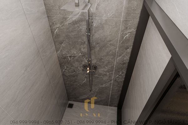 Phối cảnh nhà chú Lanh - Không gian WC t1