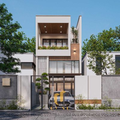 Phối cảnh mặt tiền nhà chú Lanh