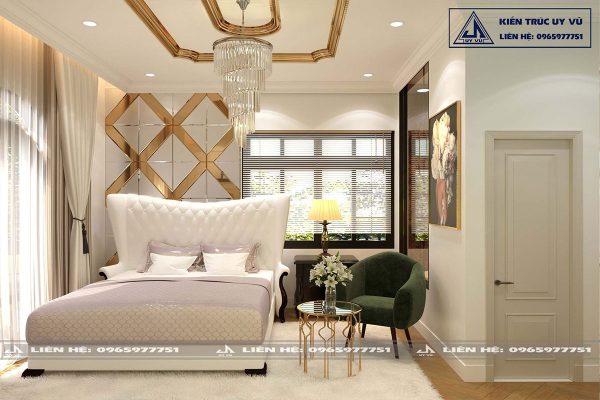 Biệt thự anh Huy - Phối cảnh phòng ngủ 3