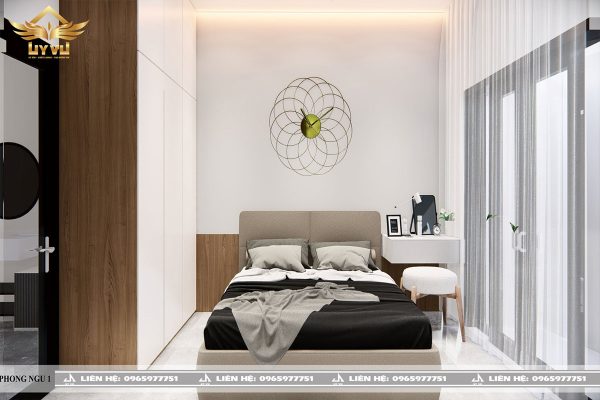 Phối cảnh phòng ngủ 1 biệt thự chị Tuyết