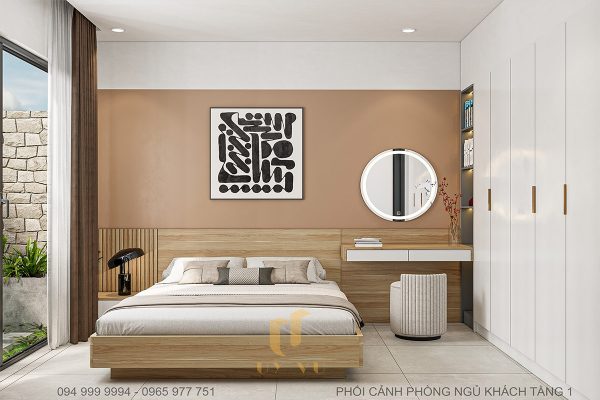Nhà anh Hợp - Phòng ngủ khách T1