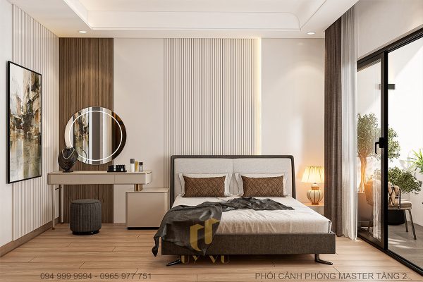 Nhà anh Hợp - Phối cảnh phòng master