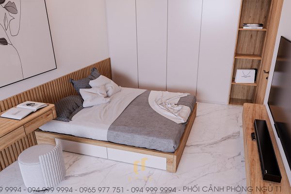 Phòng ngủ tinh tế, hiện đại tại H'House Đà Nẵng