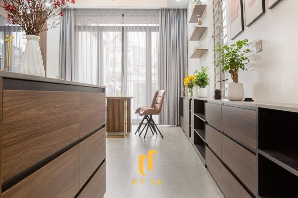 Phòng bếp, ăn thoáng mát biệt thự chị Kiều Hương