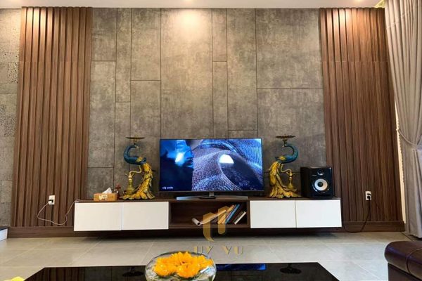 Không gian phòng khách nhà anh Giang