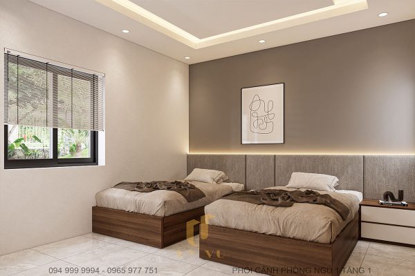 Giường ngủ rộng rãi, thoải mái, ấm áp