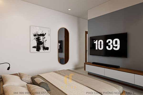 Phòng ngủ 3 tầng 2 nhà anh Tiến