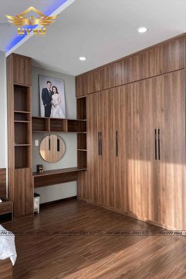 Không gian sang trọng, đẳng cấp của nhà chị Hương Phòng ngủ của vợ chồng chị Hương
