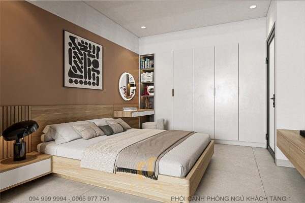 Nhà anh Hợp - Phòng ngủ cho khách tại tầng 1