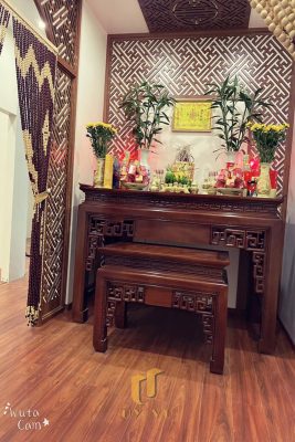 Phòng thờ biệt thự chị Linh