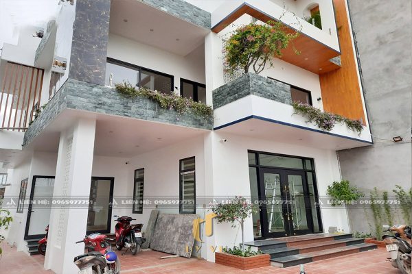 Thi công biệt thự của anh Thiêm