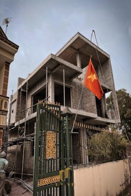 Thi công phần thô nhà chị Hương
