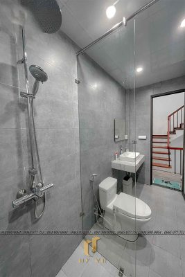 Thi công WC biệt thự nhà chị Hương