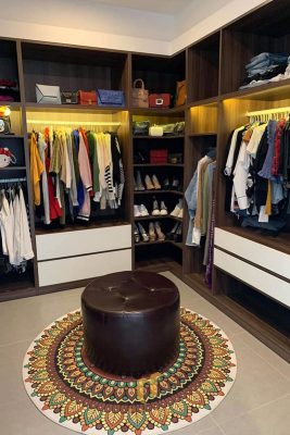 Thực tế công trình nhà anh Giang - phòng thay đồ độc đáo