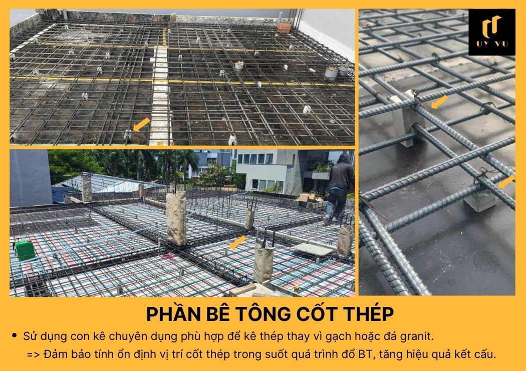 BÁO GIÁ XÂY DỰNG PHẦN THÔ TẠI ĐÀ NẴNG Tính ổn định vị trí cốt thép trong quá trình đổ bê tông