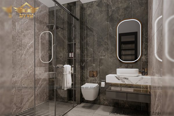 Wc phòng tắm Master biệt thự anh Phúc