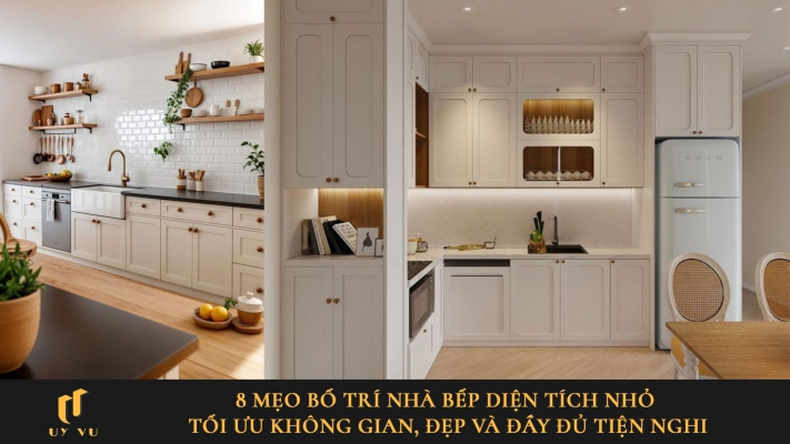 Mẹo bố trí nhà bếp diện tích nhỏ tối ưu không gian