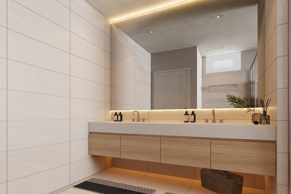 Lavabo nhà vệ sinh tại phòng ngủ Master