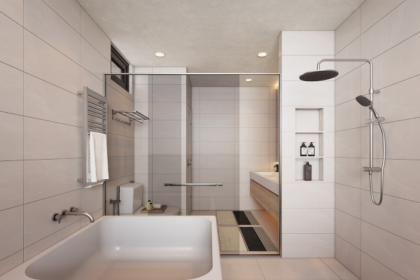 Kệ để đồ âm tường tạo sự độc đáo, tiết kiệm không gian