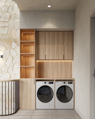 Khu vực giặt sấy tại tầng 3