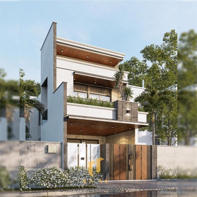Mặt tiền nhà phố hiện đại