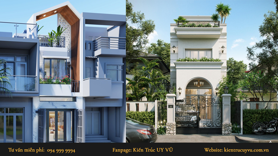 Nhà đẹp 2 tầng hiện đại với thiết kế độc đáo