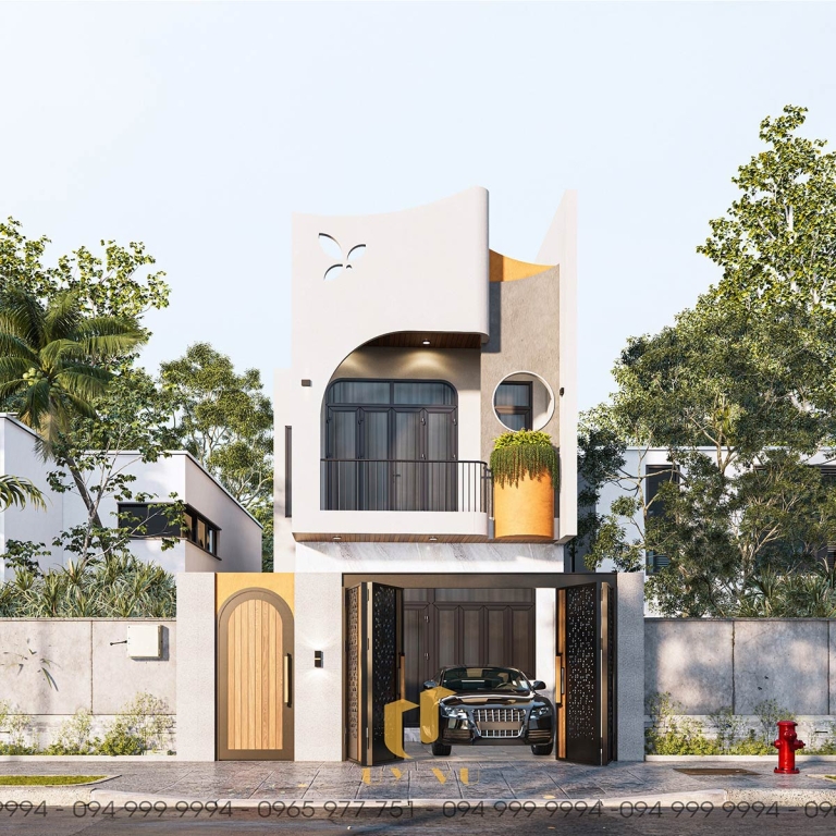 Phối cảnh mặt tiền nhà chị Tâm Mie - Đà Nẵng