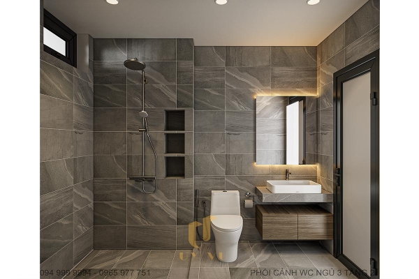 Phối cảnh WC PN 3 tầng 3