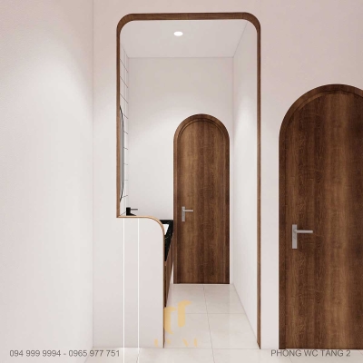 Không gian WC tầng 1 nhà Nam Duyên