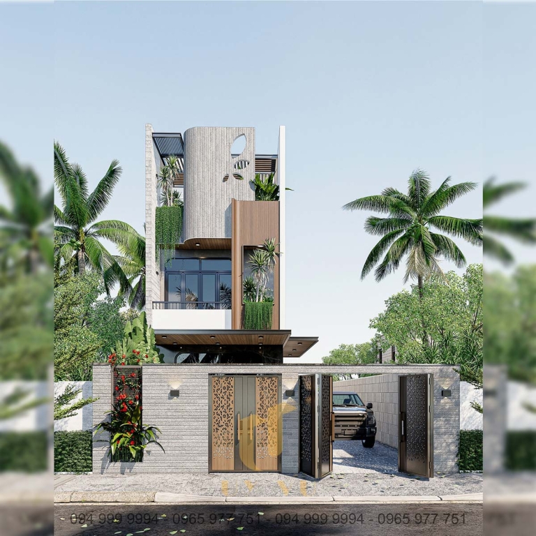 Phối cảnh mặt tiền VH’s House