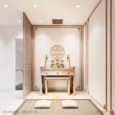 không gian phòng thờ tầng 3 nhà Nam Duyên