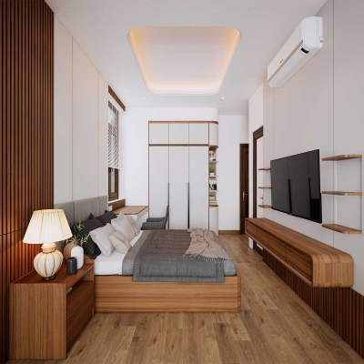 Phòng ngủ 1 tầng 1 - nhà chị Mai Lạng Sơn