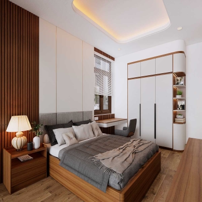 Phòng ngủ 1 tầng 1 - nhà chị Mai Nấm Lạng Sơn