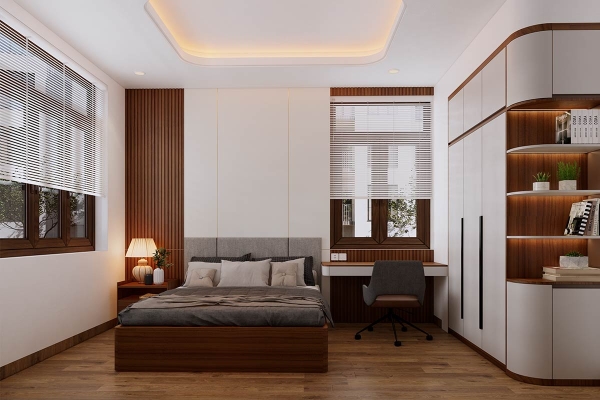 Phòng ngủ 1 tầng 1 - view 2 nhà chị Mai Nấm Lạng Sơn