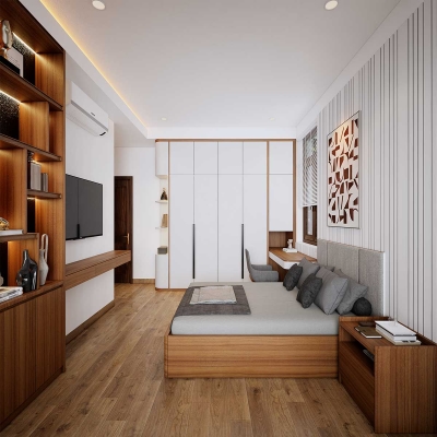 Phòng ngủ 2 tầng 2 nhà chị Mai Nấm