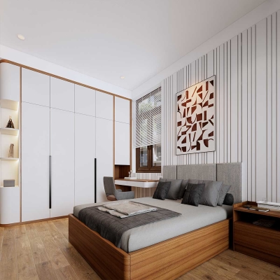 Phối cảnh phòng ngủ 2 tầng 2 - view 3