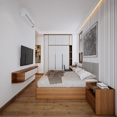 Phối cảnh thiết kế phòng ngủ 3 - tầng 2