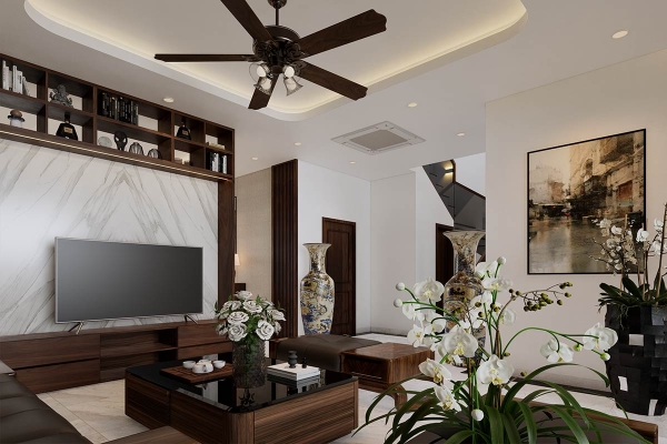 Thiết kế phòng khách nhà chị Mai - Lạng Sơn