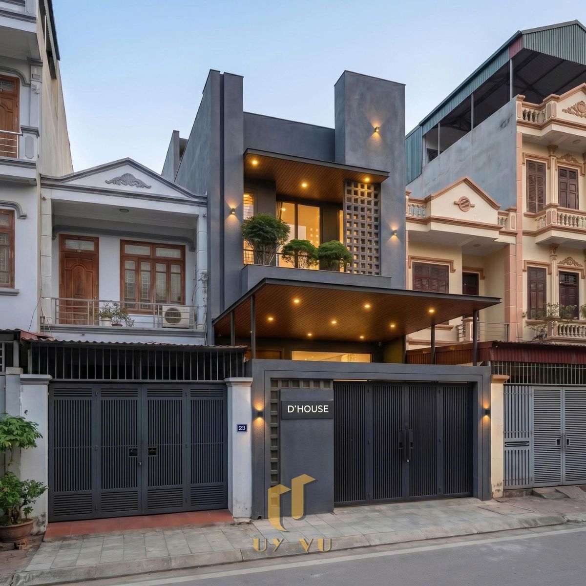 D' House Hội An - Mặt Tiền Tối Giản Nhưng Đậm Chất Riêng Thiết kế mặt tiền D'house Hội An