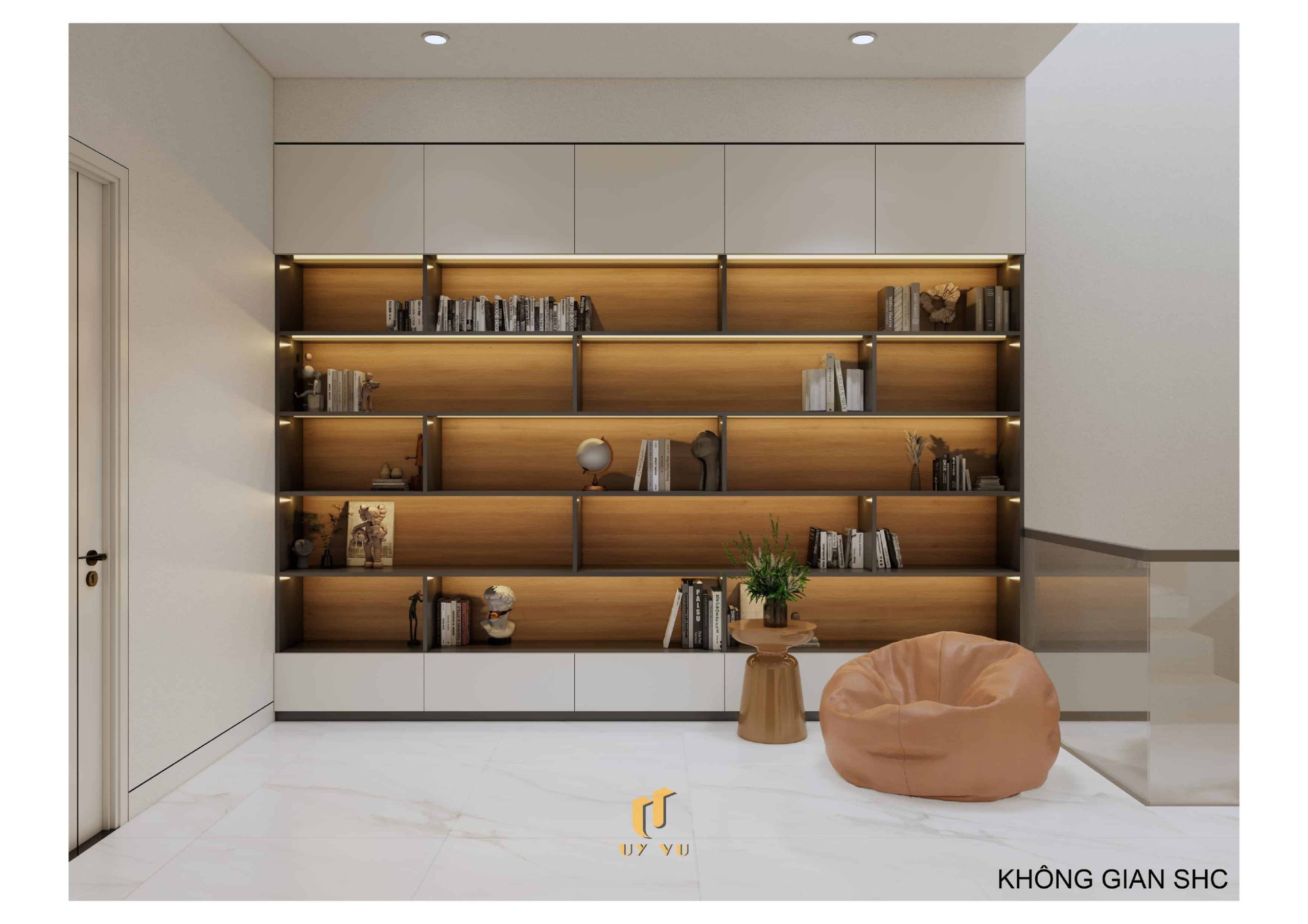 H's House - Từ ánh sáng tự nhiên đến cảm xúc trọn vẹn mỗi ngày Phối cảnh không gian sinh hoạt chung nhà anh Hiếu Đà Nẵng