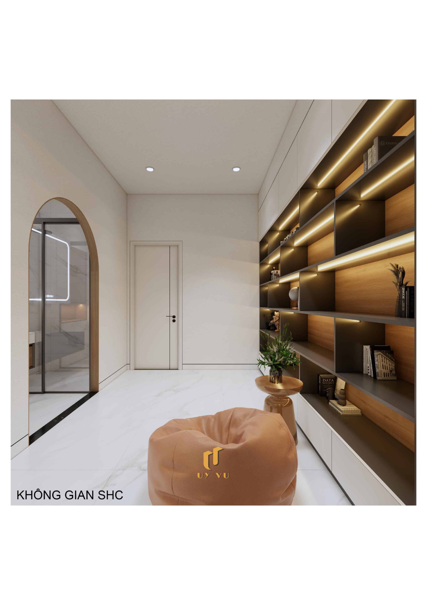 H's House - Từ ánh sáng tự nhiên đến cảm xúc trọn vẹn mỗi ngày Phối cảnh không gian sinh hoạt chung nhà anh Hiếu Đà Nẵng