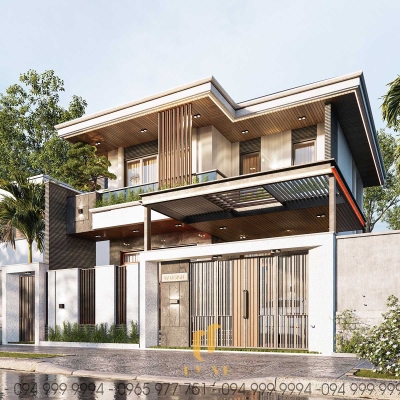 Mặt tiền nhà biệt thự nhà chị Mai - Lạng Sơn