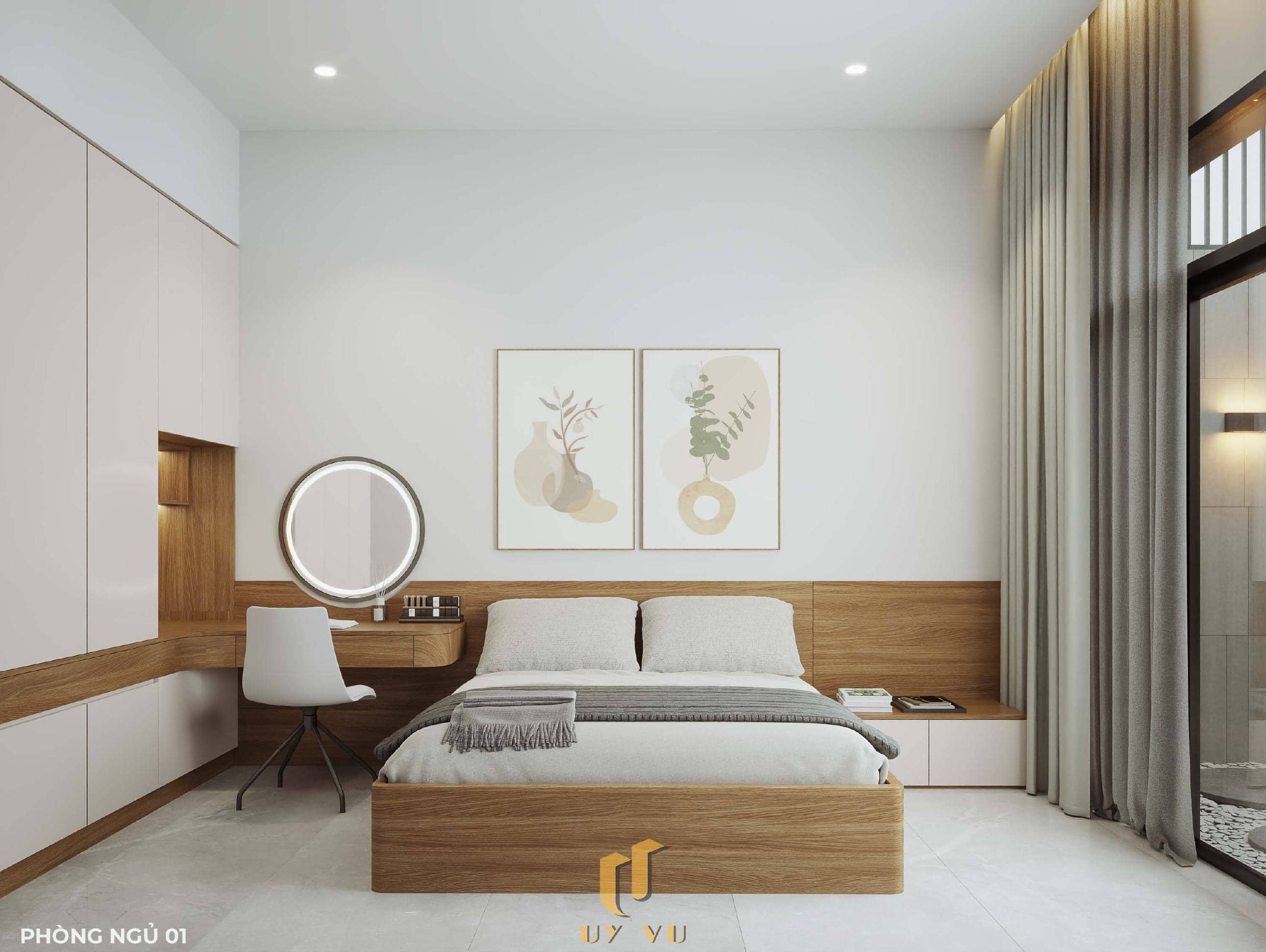 Tối ưu không gian sống với thiết kế nhà chị Hà - Hà Tĩnh phoi canh phong ngu 1 nha chi ha 2