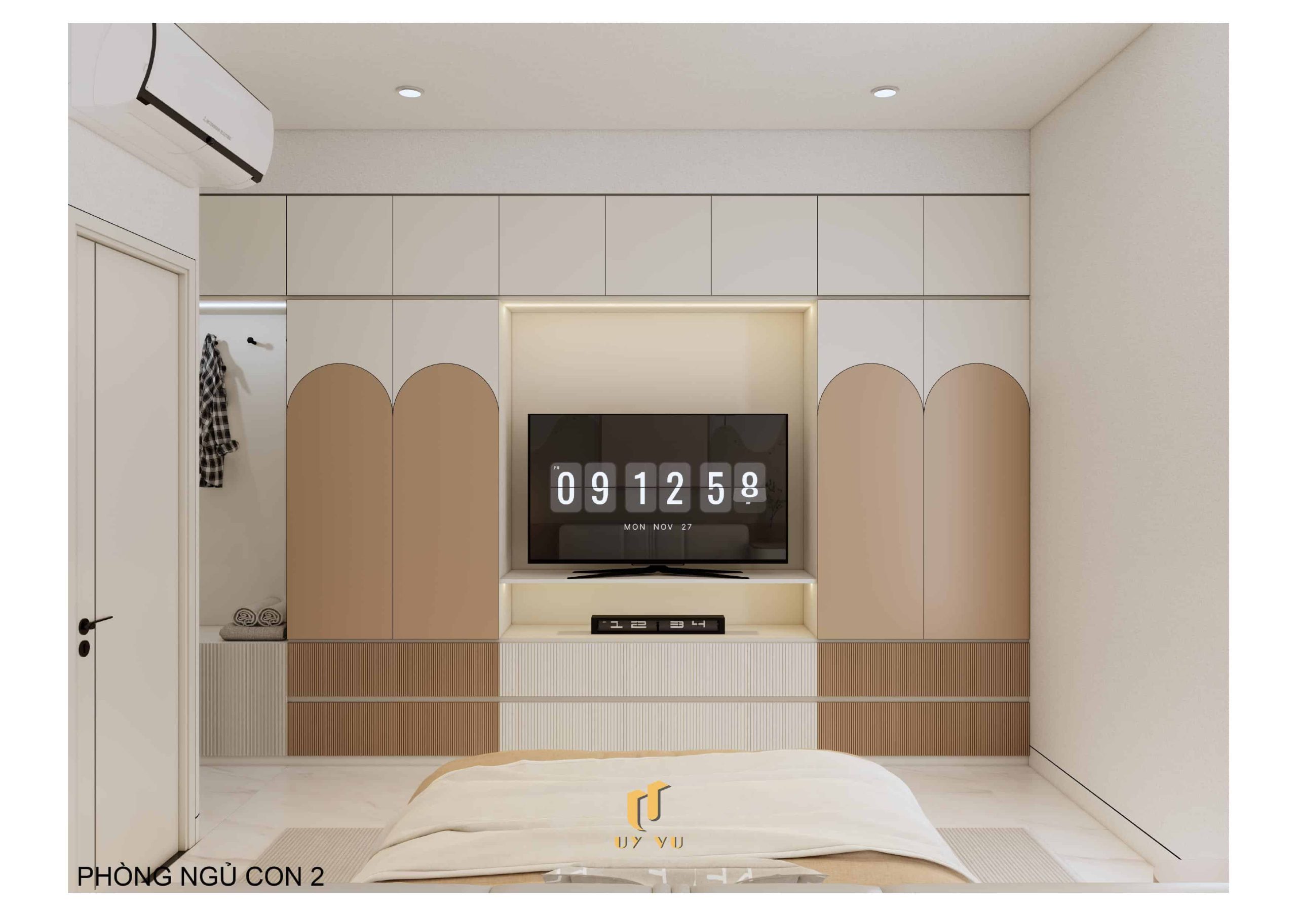 H's House - Từ ánh sáng tự nhiên đến cảm xúc trọn vẹn mỗi ngày Phối cảnh phòng ngủ con 2 nhà anh Hiếu Đà Nẵng