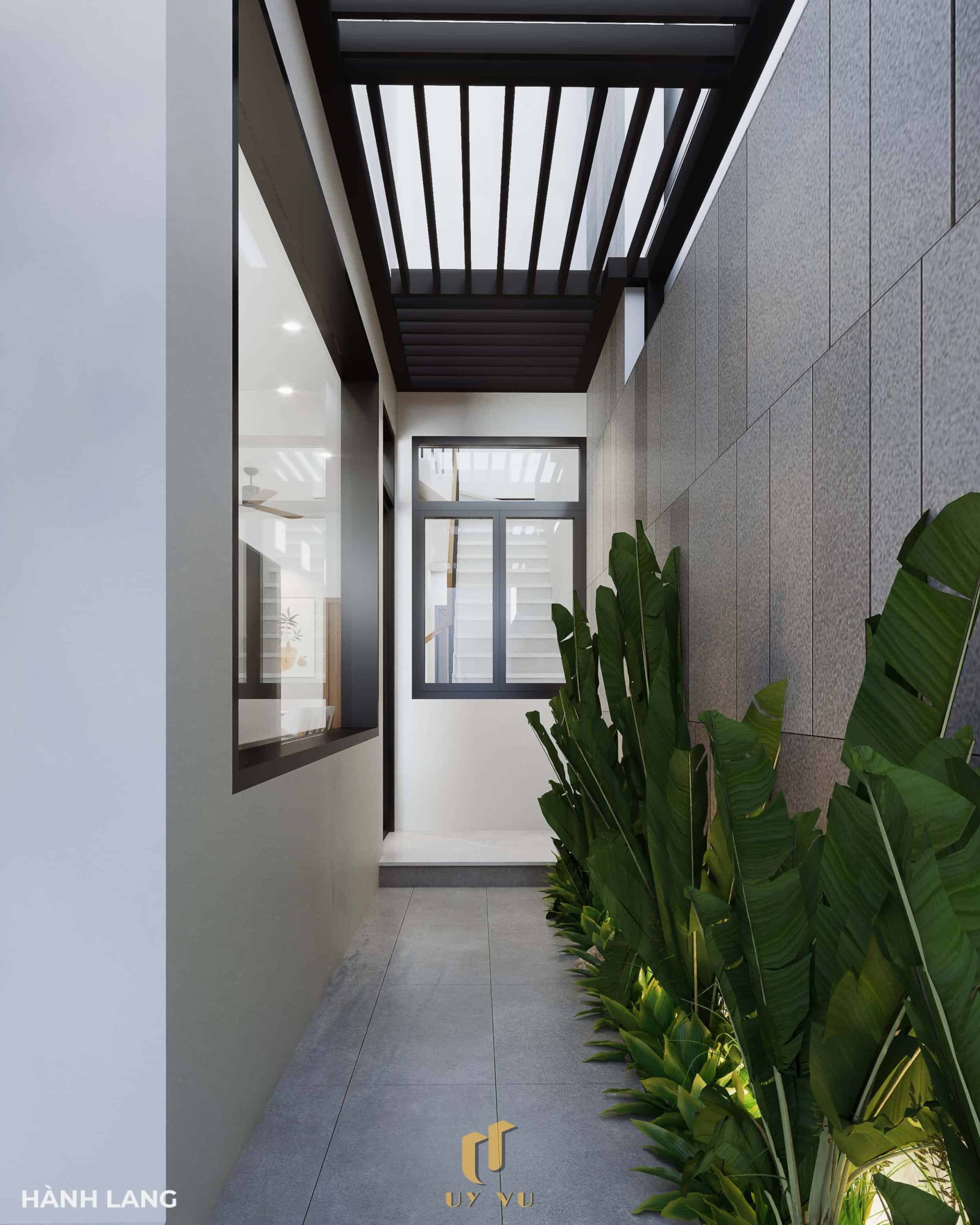 Tối ưu không gian sống với thiết kế nhà chị Hà - Hà Tĩnh Không gian sân sau nhà chị Hà