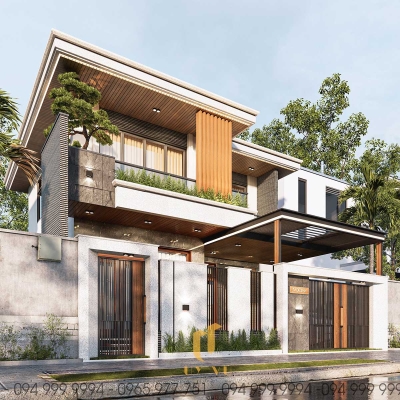 Mặt tiền nhà biệt thự nhà chị Mai Nấm- Lạng Sơn