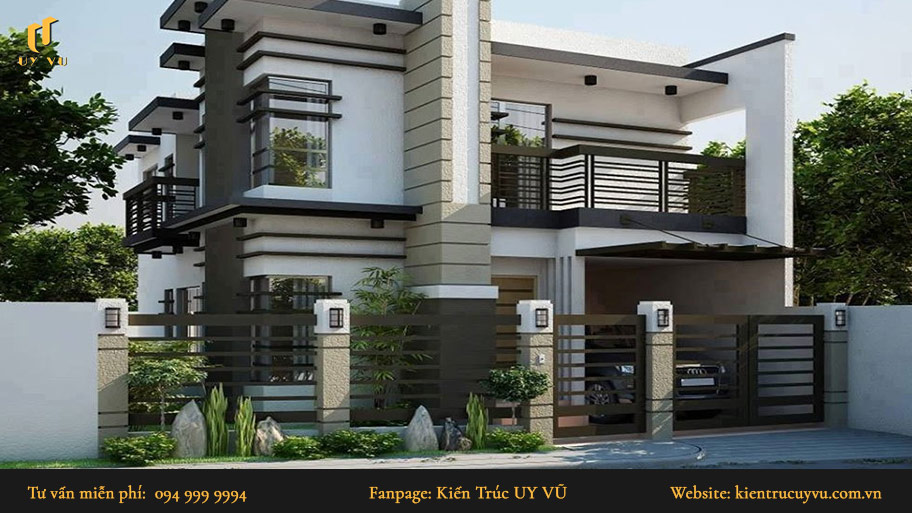mẫu nhà phố 2 tầng đẹp giá 2 tỷ